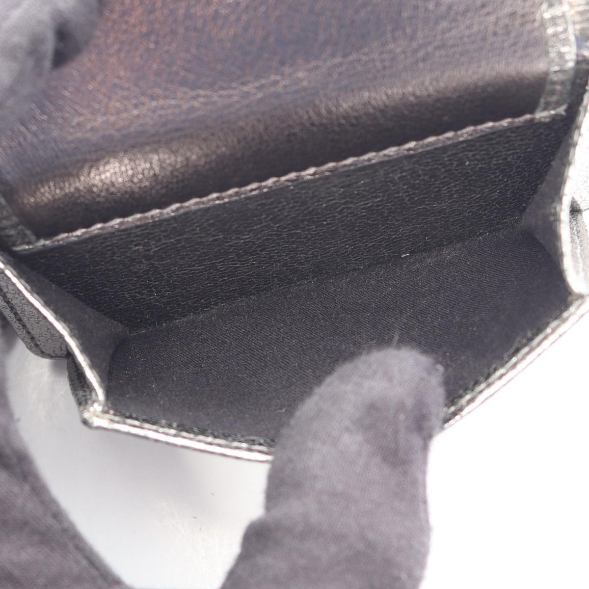 JIMMY CHOO Nemo Star Studs Wallet Silver