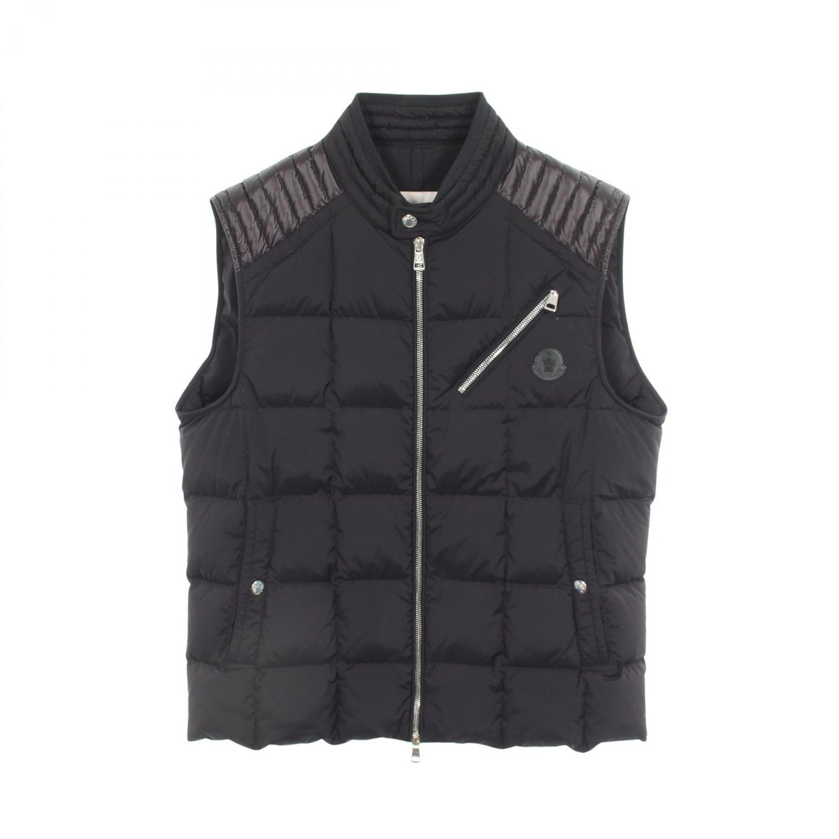 MONCLER HOLSTEINER Down Vest Nylon Black Size 2