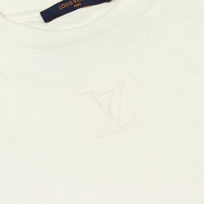 LOUIS VUITTON Embossed LV Logo Long Sleeve T-Shirt Size XS