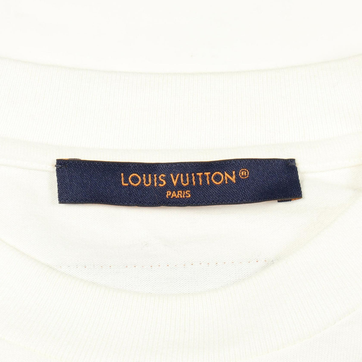 LOUIS VUITTON Embossed LV Logo Long Sleeve T-Shirt Size XS