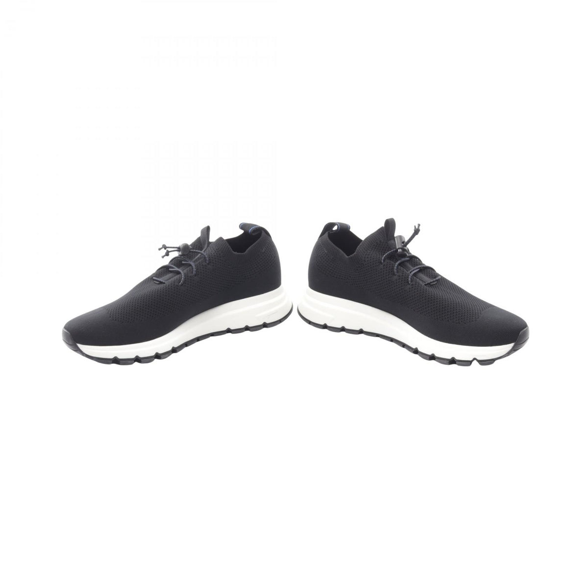 PRADA Knit Sock Mesh Fabric Sneakers Black Size 6
