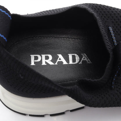 PRADA Knit Sock Mesh Fabric Sneakers Black Size 6
