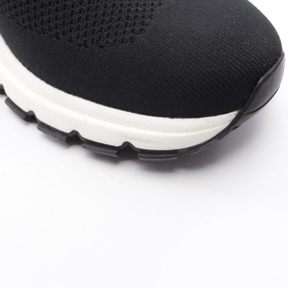 PRADA Knit Sock Mesh Fabric Sneakers Black Size 6