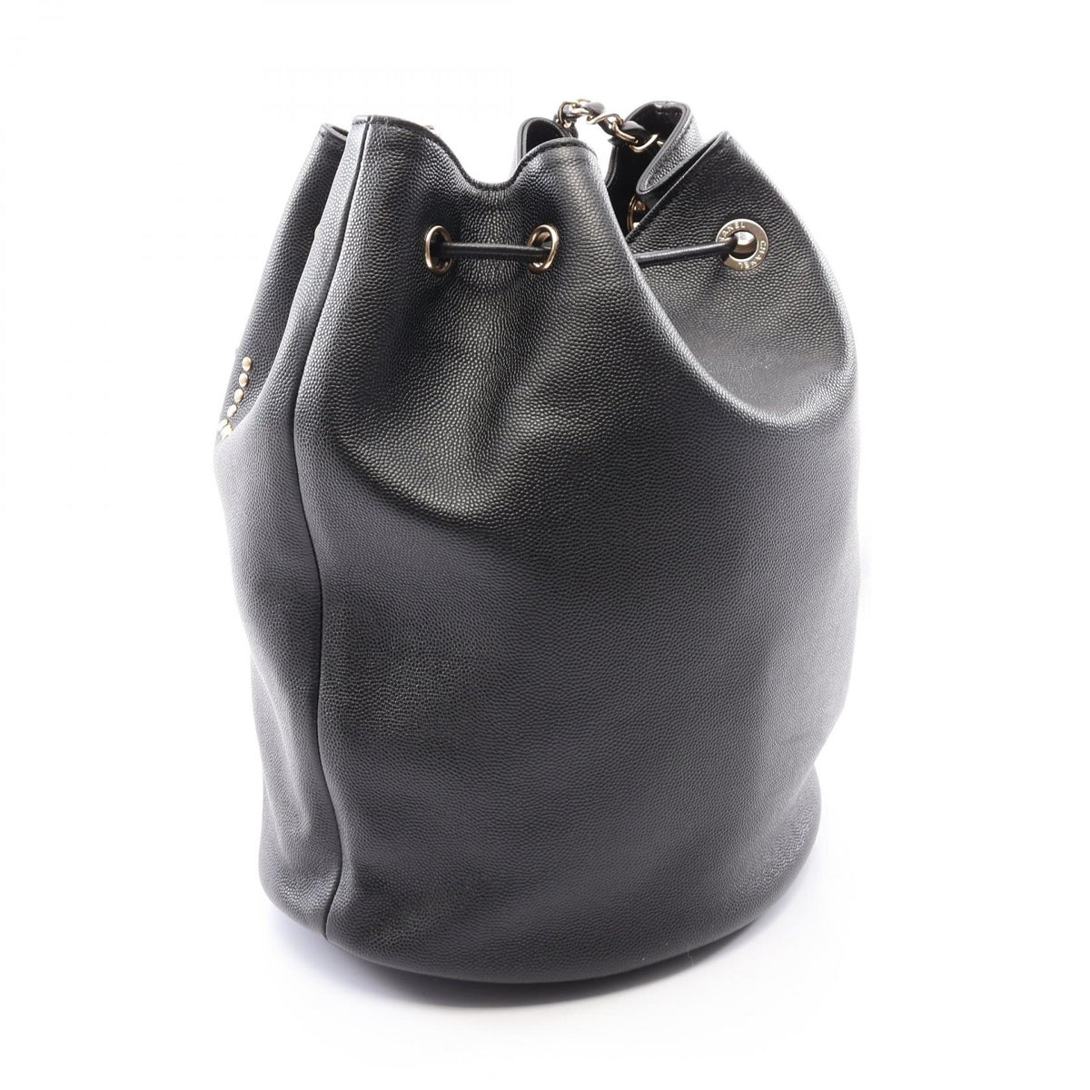 CHANEL Deauville Drawstring Shoulder Bag