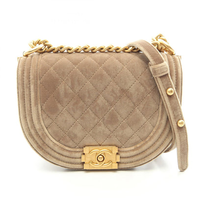 CHANEL Boy Chanel Small Fabric Bag Khaki
