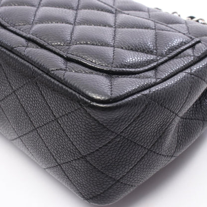 CHANEL Mini Matelasse Caviar Bag Black