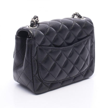 CHANEL Mini Matelasse Caviar Bag Black