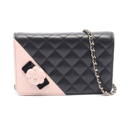 CHANEL Matelasse Camellia Shoulder Bag