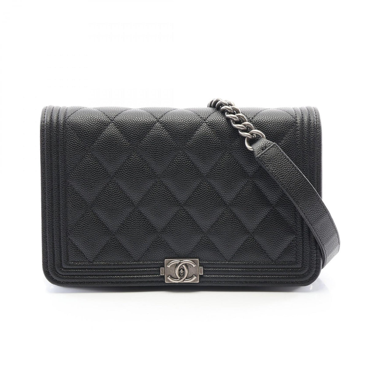 CHANEL Boy Chanel Matelassé Bag Black