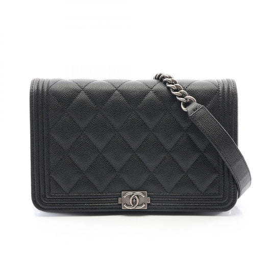 CHANEL Boy Chanel Matelassé Bag Black