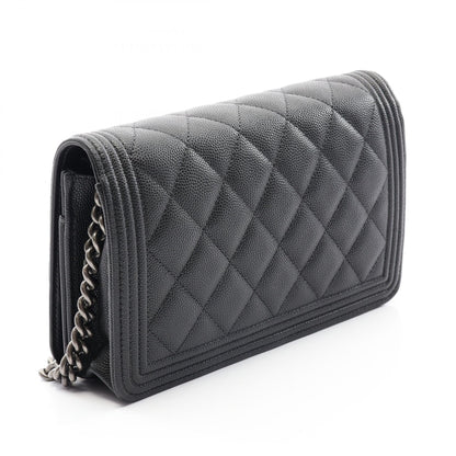 CHANEL Boy Chanel Matelassé Bag Black