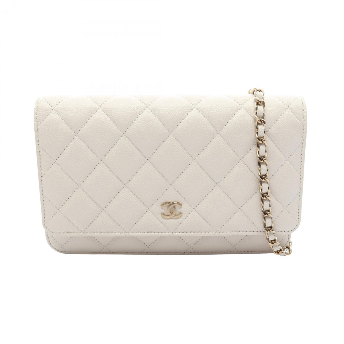 CHANEL Matelasse Caviar Skin Bag White