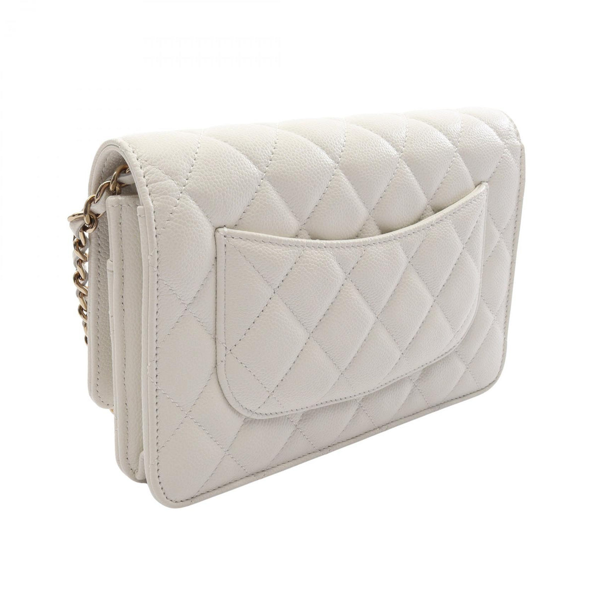 CHANEL Matelasse Caviar Skin Bag White