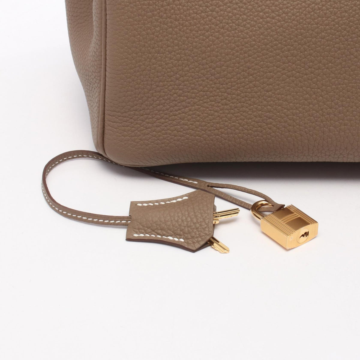 HERMES Birkin 35 Etoupe Togo Handle Bag