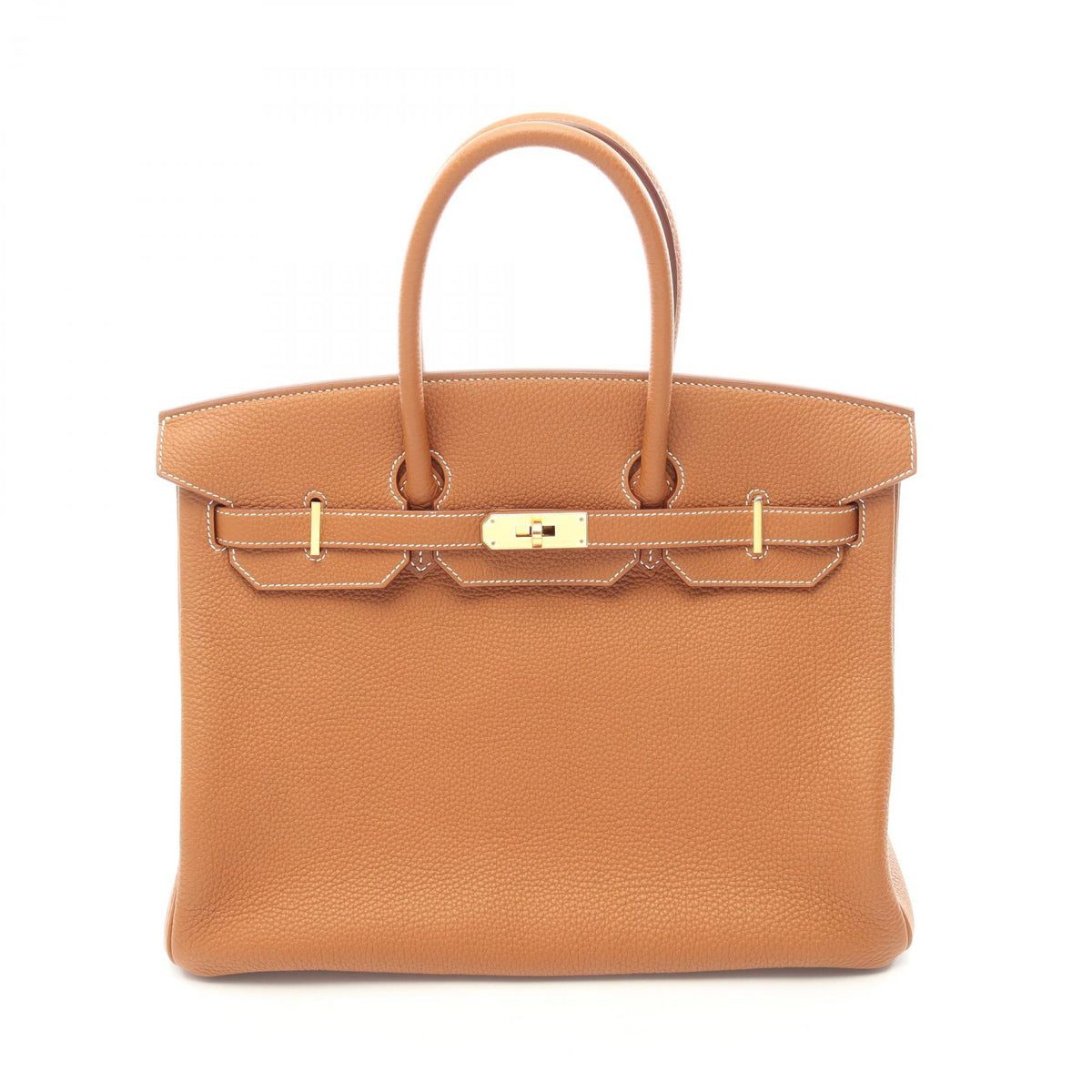 HERMES Birkin 35 Gold Togo Leather Gold HW Handbag