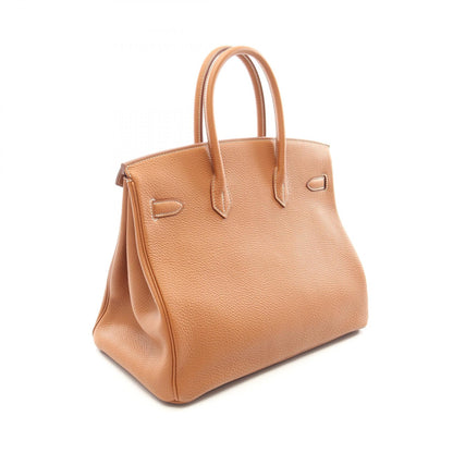 HERMES Birkin 35 Gold Togo Leather Gold HW Handbag