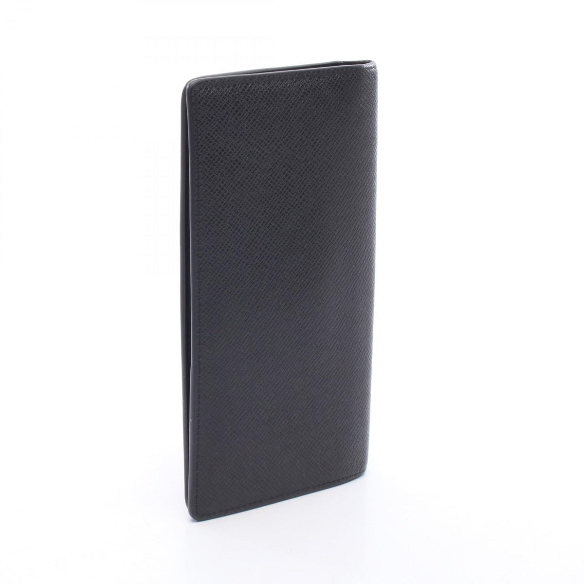 LOUIS VUITTON Portefeuille Brazza Taiga Leather Wallet Black