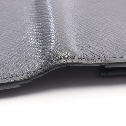 LOUIS VUITTON Portefeuille Brazza Taiga Leather Wallet Black