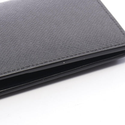 LOUIS VUITTON Portefeuille Brazza Taiga Leather Wallet Black