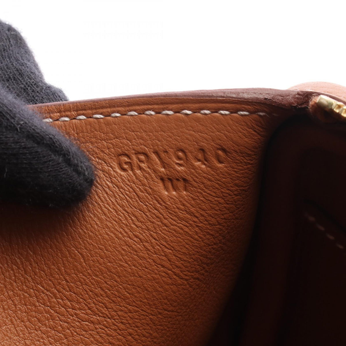 HERMES Lindy Mini Gold Taurillon Bag Brown