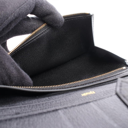 HERMES Bearn Soufflet Wallet Black