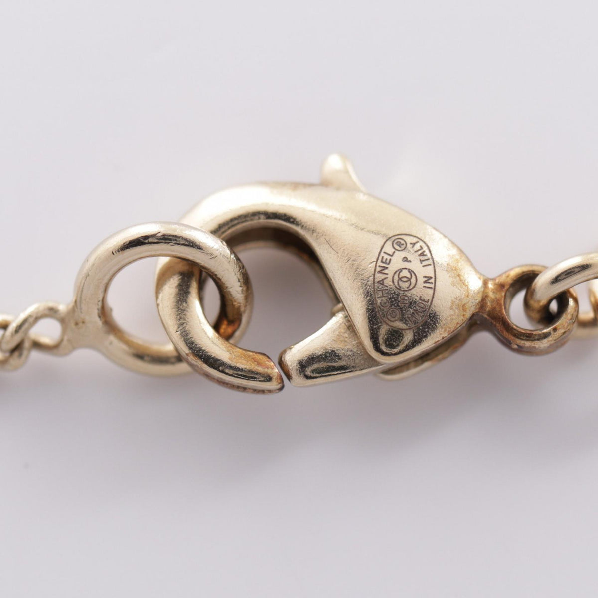CHANEL 10P Coco Mark Rhinestone Necklace