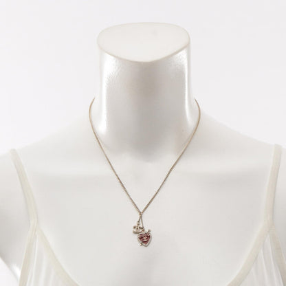 CHANEL 10P Coco Mark Rhinestone Necklace
