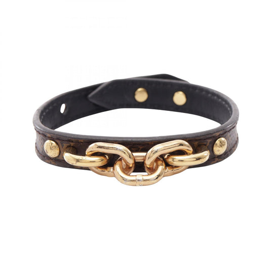 LOUIS VUITTON Monogram Bracelet Leather