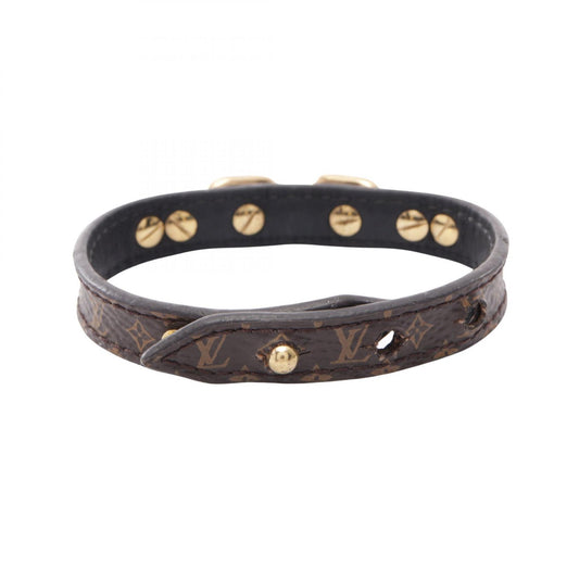 LOUIS VUITTON Monogram Bracelet Leather