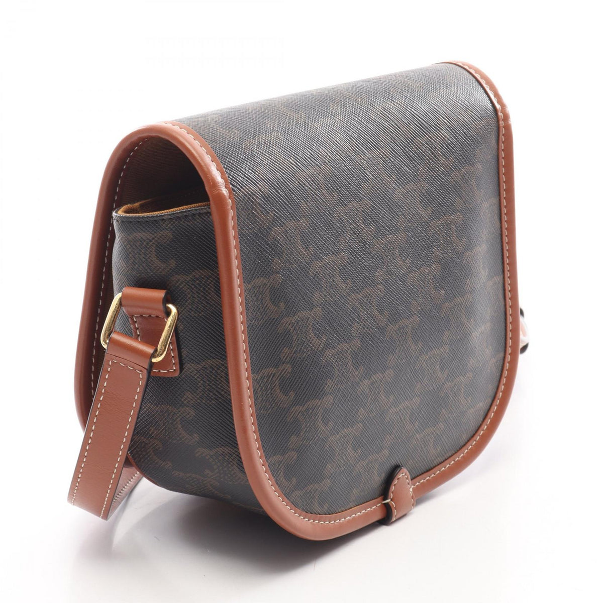 CELINE Folco Medium Triomphe Bag Black