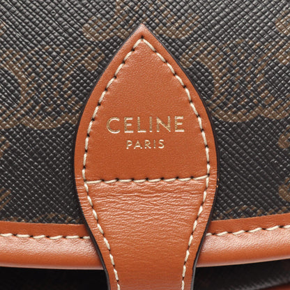CELINE Folco Medium Triomphe Bag Black