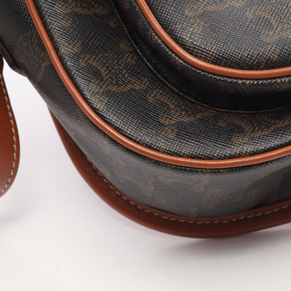CELINE Folco Medium Triomphe Bag Black