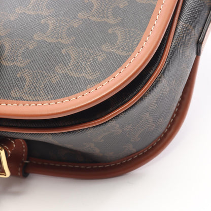 CELINE Folco Medium Triomphe Bag Black