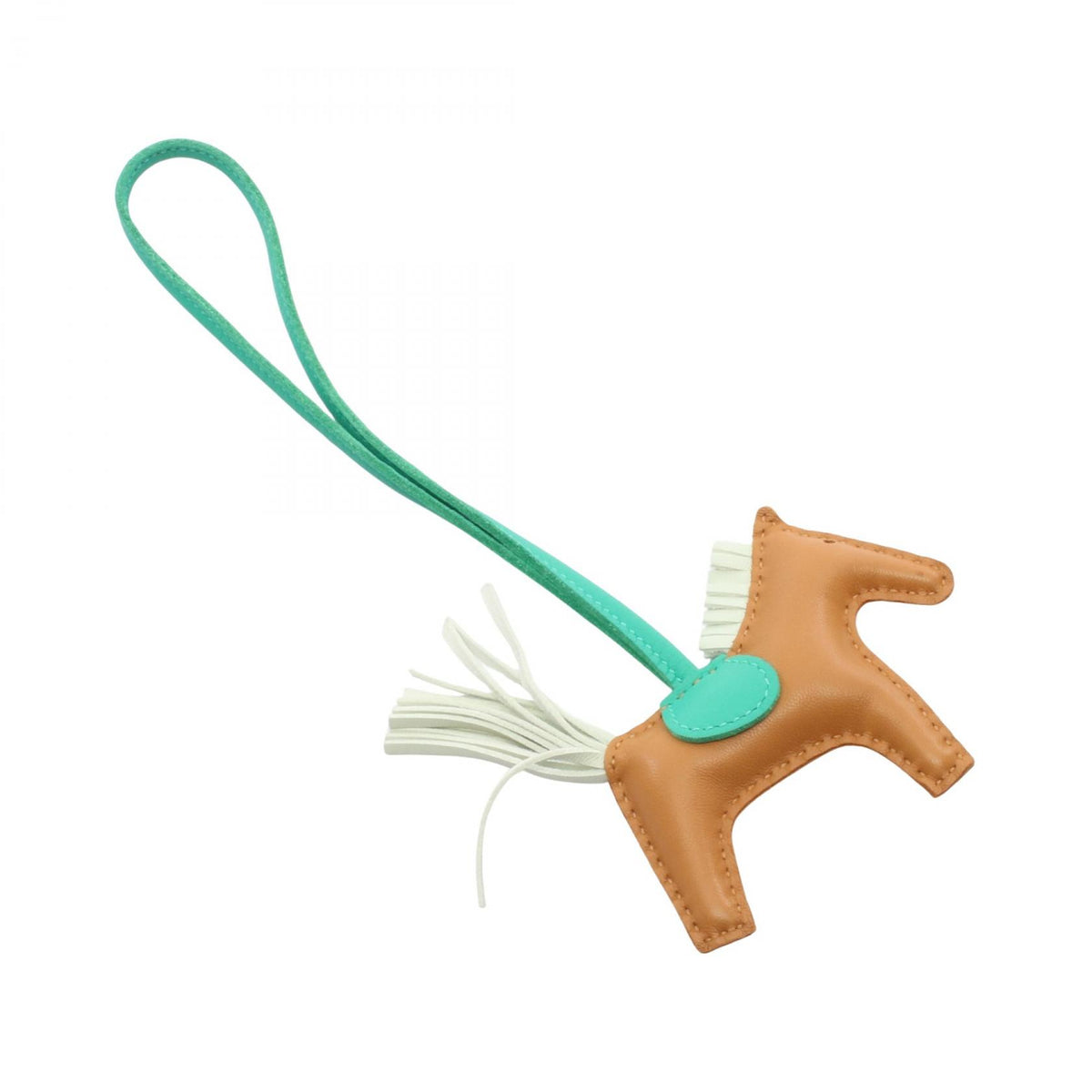 HERMES Rodeo PM Sesami Mint Milo Charm