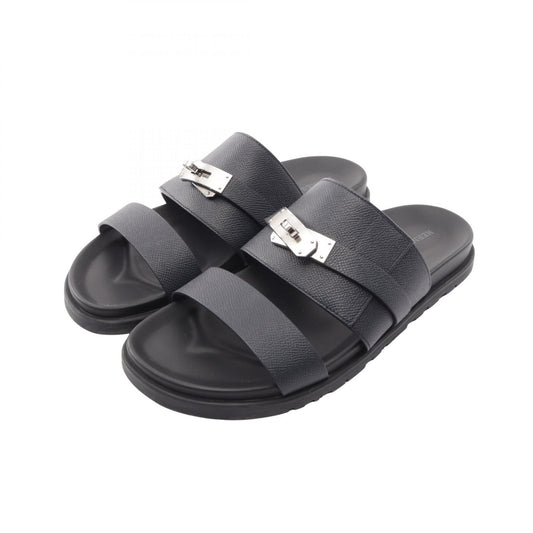 HERMES Jackson Kelly Leather Sandals Size EU 43