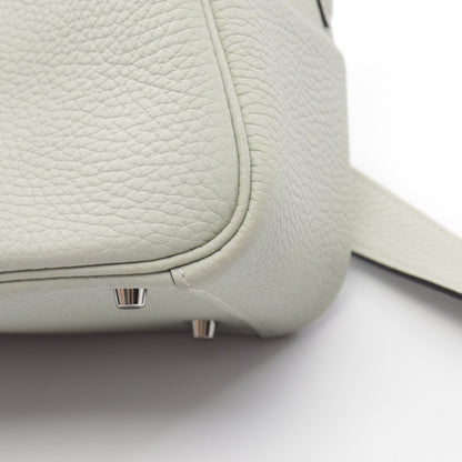 HERMES Lindy Mini Taurillon Shoulder Bag Gray