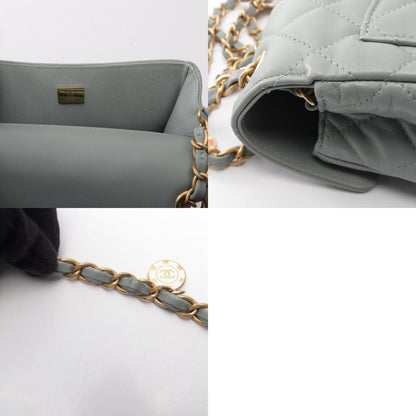 CHANEL Mini Matelasse Shoulder Bag Blue