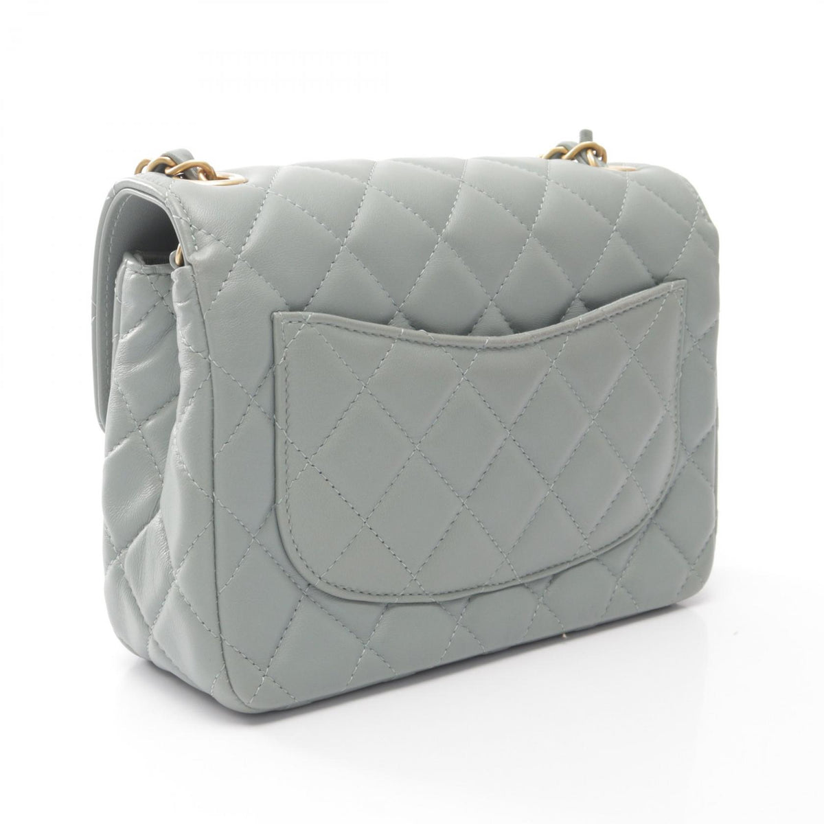 CHANEL Mini Matelasse Shoulder Bag Blue