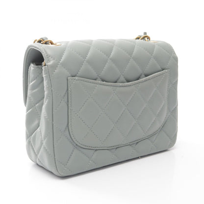 CHANEL Mini Matelasse Shoulder Bag Blue