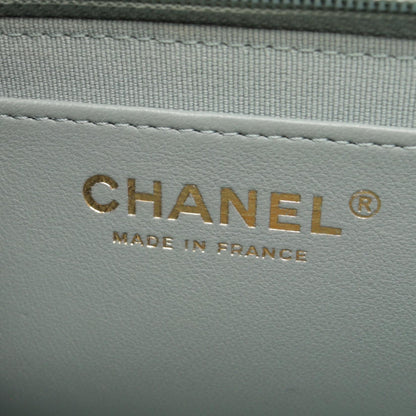 CHANEL Mini Matelasse Shoulder Bag Blue