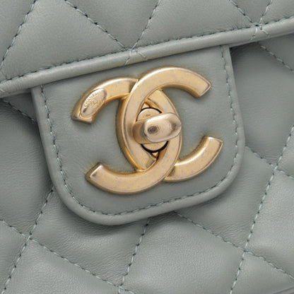CHANEL Mini Matelasse Shoulder Bag Blue