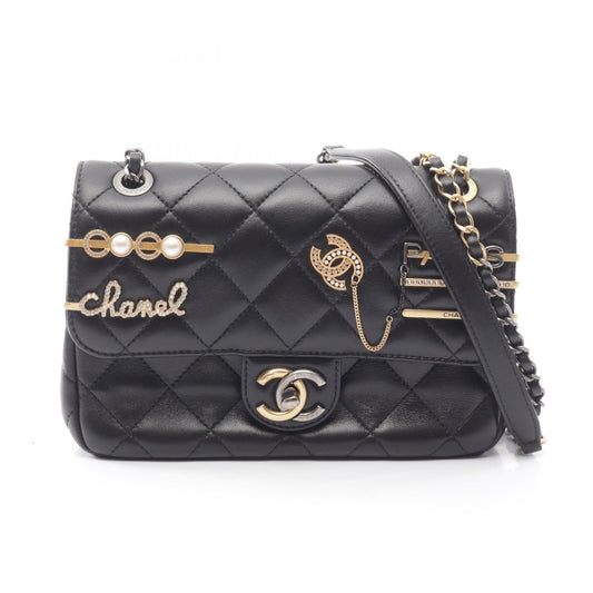 CHANEL Matelasse CC Clip Bag Black