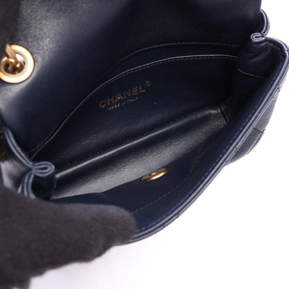 CHANEL Matelasse 2WAY Navy Shoulder Bag