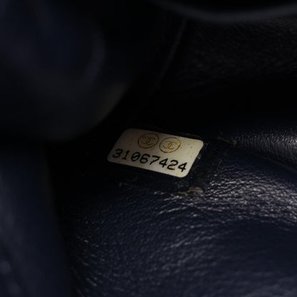 CHANEL Matelasse 2WAY Navy Shoulder Bag
