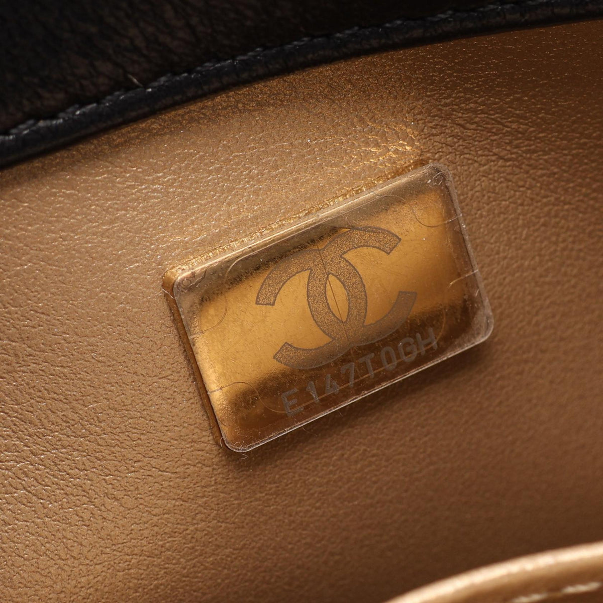 CHANEL Matelasse Mini Flap Black Lambskin Shoulder Bag