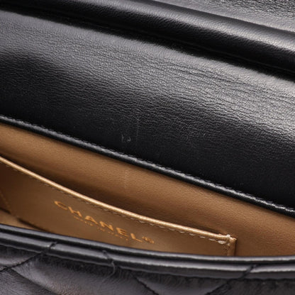 CHANEL Matelasse Mini Flap Black Lambskin Shoulder Bag