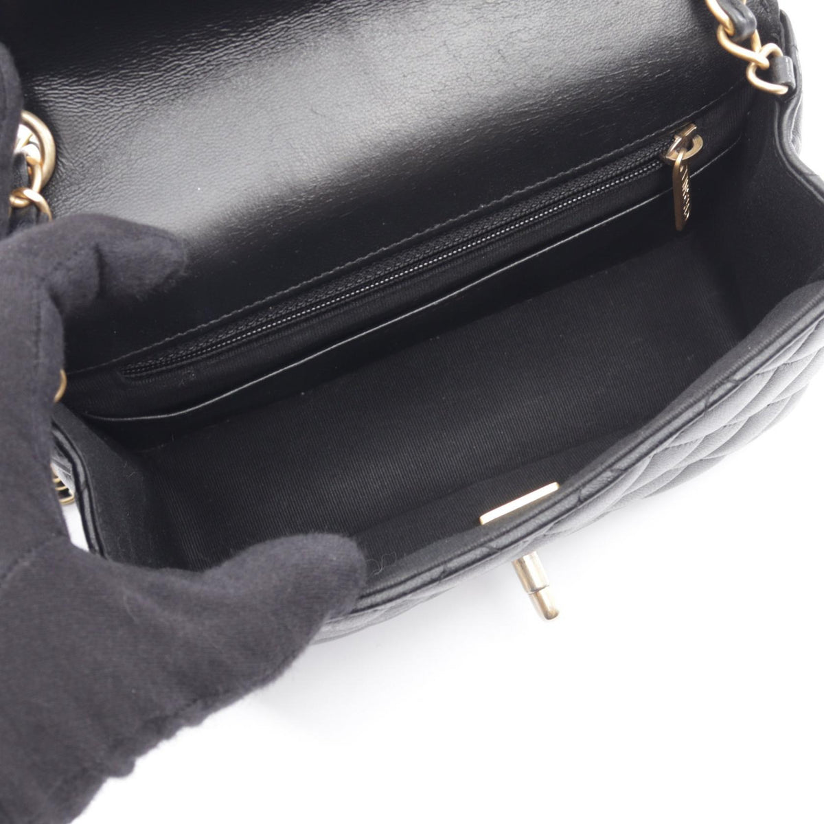 CHANEL Quilted Lambskin Shoulder Bag