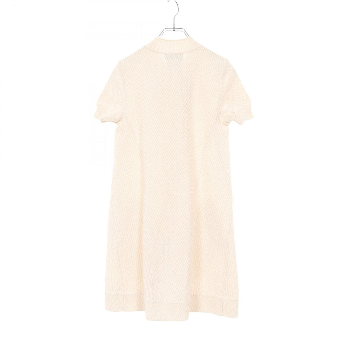 CHANEL CC Mark Button Cotton Cardigan Beige Size 34