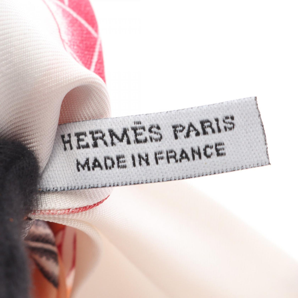 HERMES Bella Silk Scrunchie Orange