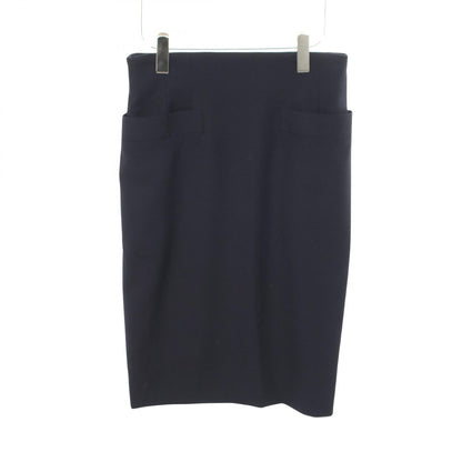 Dior Collarless Jacket Navy Wool Size 9